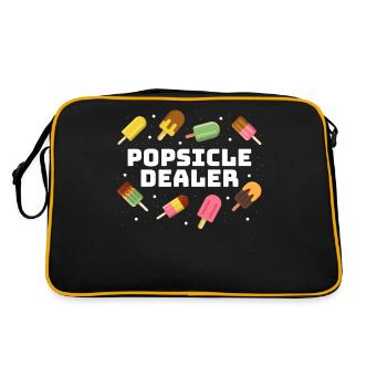 Popsicle Dealer Ice Cream Gift - Retro Bag - black/gold - Back