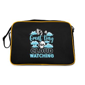 Cloud Watcher Meteorology Meteorologist Cloud - Retro Bag - black/gold - Back