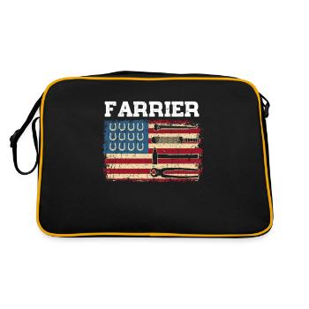 USA Patriotic America Artisan Forgeron - Sac Retro - noir/or - Dos