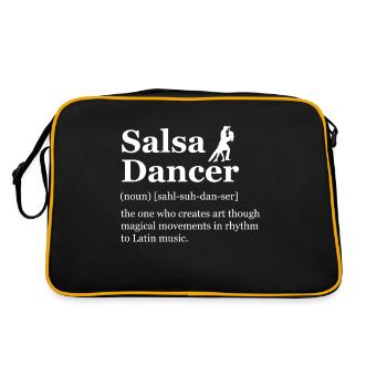 Danseur de Salsa Définition Danse Latine Salsa - Sac Retro - noir/or - Dos