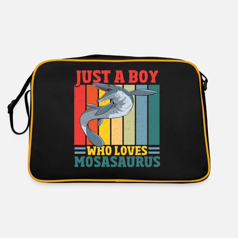 Juste un garçon qui aime Mosasaurus préhistorique Sac Retro