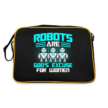 Robot Robotics Engineer Costume Robot - Retro Bag - black/gold - Back