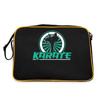 Karaté Arts Martiaux Combattant Arts Martiaux Dictons - Sac Retro - noir/or - Dos