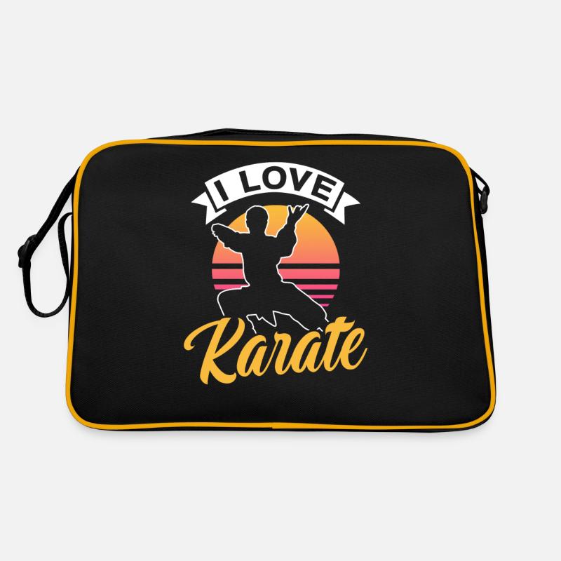 J’adore les arts martiaux de combat de karaté arts martiaux Sac Retro
