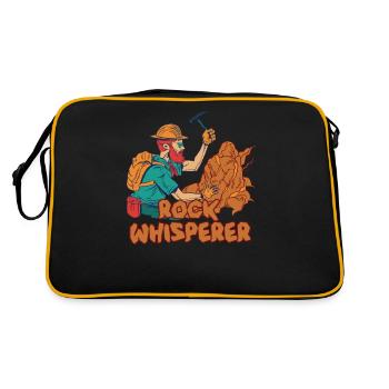Stone Whisperer Geology Student Geology Geology - Retro Bag - black/gold - Back