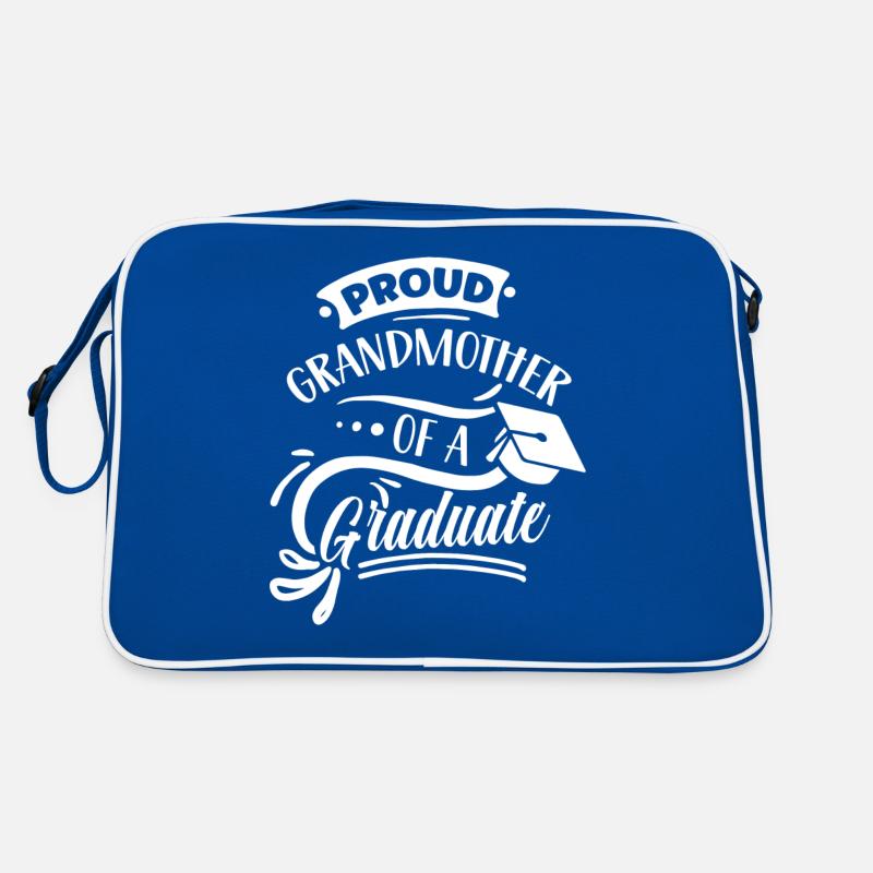 Stolze Großmutter Eines Absolventen Absolvent Retro Tasche