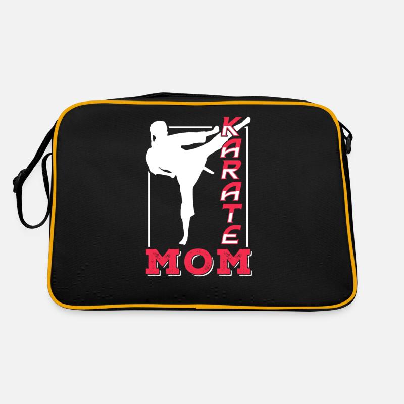 Karaté Mère Arts Martiaux Combattant d’Arts Martiaux Sac Retro