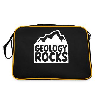 Geology Geology teacher Geology student Geologist - Retro Bag - black/gold - Back