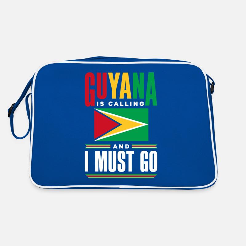 Guyana Guyanese Guyana Flag Guyana Is Calling And Retro Tasche