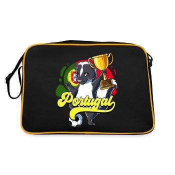 Portugal Football - Sac Retro - noir/or - Dos