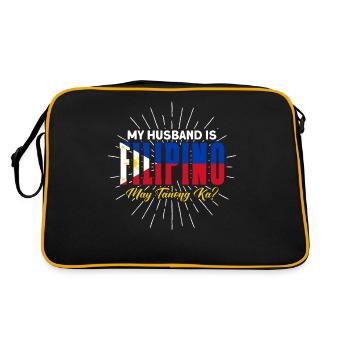 Philippines Philippine Flag - Retro Bag - black/gold - Back
