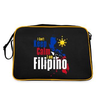 Philippines Philippine Flag - Retro Bag - black/gold - Back