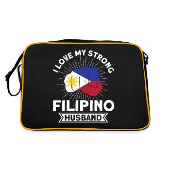 Philippines Philippine Flag - Retro Bag - black/gold - Back