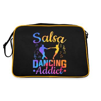 Salsa Dancing Addict Danse Latine Salsa - Sac Retro - noir/or - Dos
