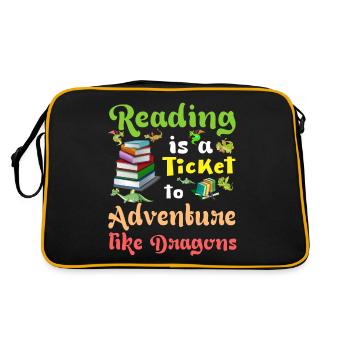 Read Est un billet pour l’aventure Comment - Sac Retro - noir/or - Dos