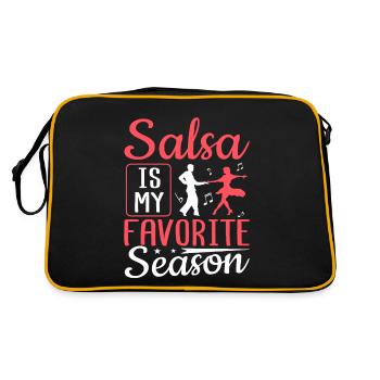 La salsa est ma saison préférée Danse latine Salsa - Sac Retro - noir/or - Dos