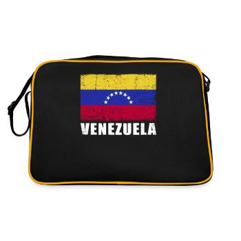 Drapeau du Venezuela Grunge Drapeau du Venezuela - Sac Retro - noir/or - Dos