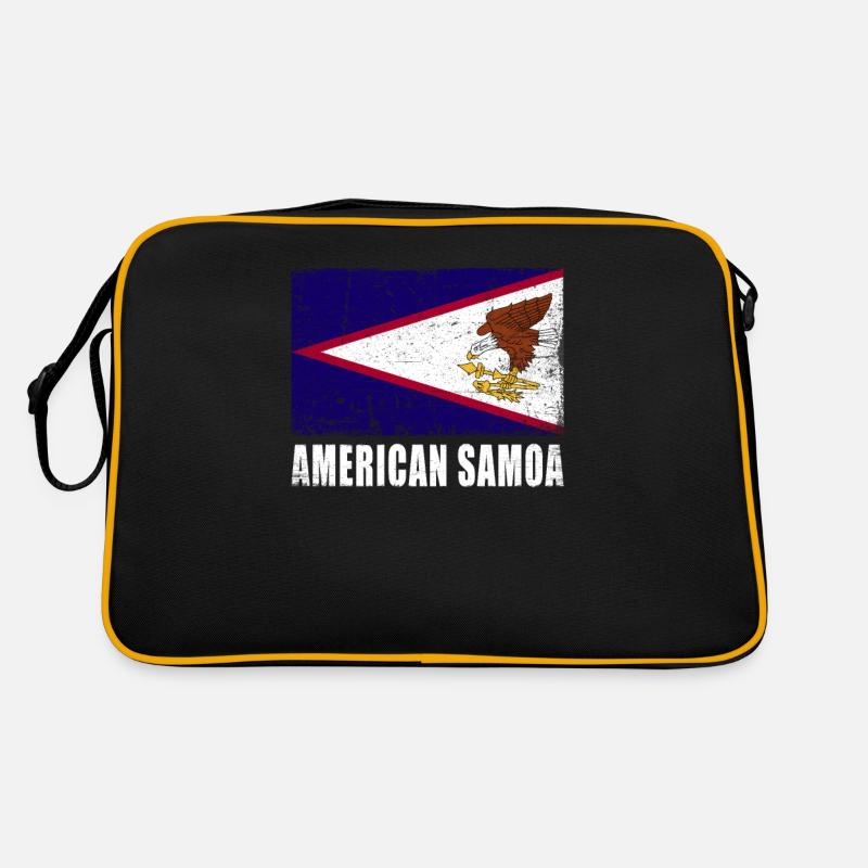 Amerikanisch Samoa Flagge Retro Tasche