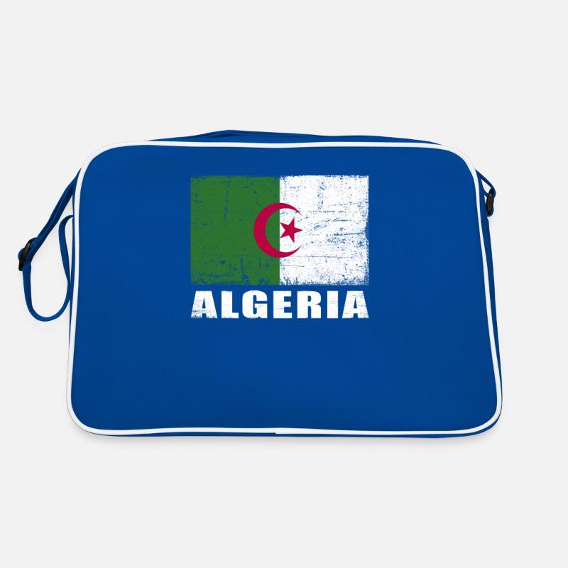 Drapeau algérien Grunge Drapeau algérien Sac Retro