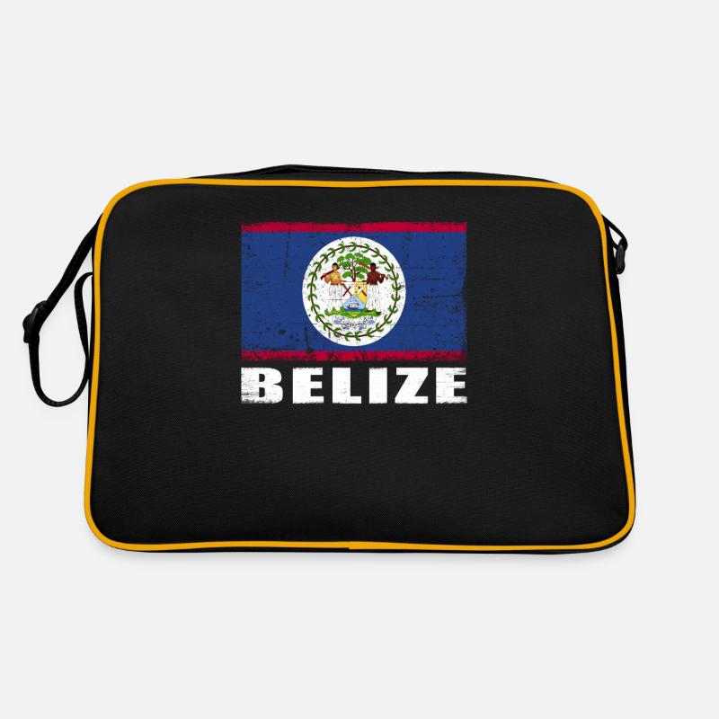 Belize Flag Grunge Belize Flag Retro Bag