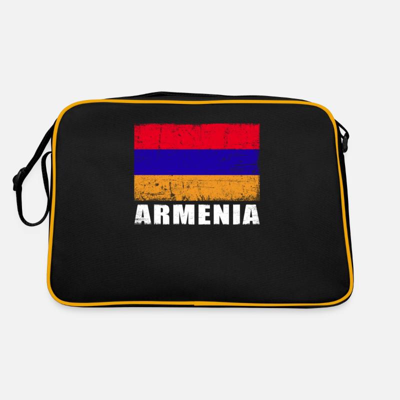 Drapeau de l’Arménie Grunge Drapeau de l’Arménie Sac Retro