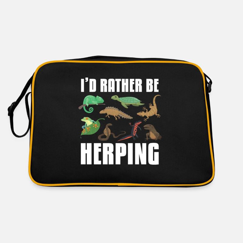 I would rather ping reptile amphibians Retro Bag