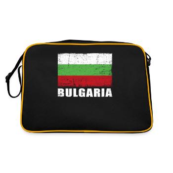 Bulgarie Drapeau Grunge Bulgarie Drapeau - Sac Retro - noir/or - Dos