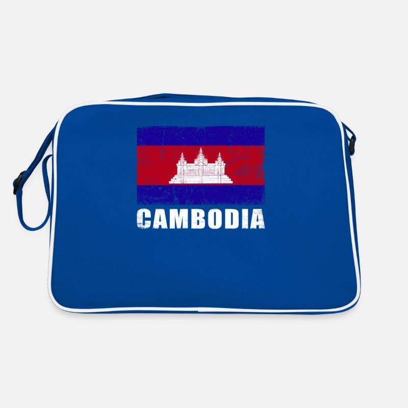 Cambodge Drapeau Grunge Cambodge Drapeau Sac Retro