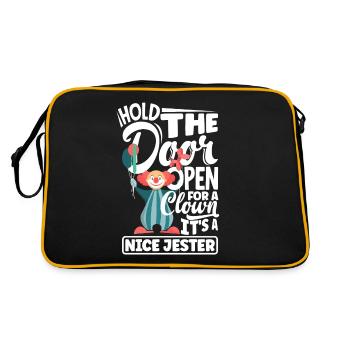 Circus Performer Clown - Retro Bag - black/gold - Back