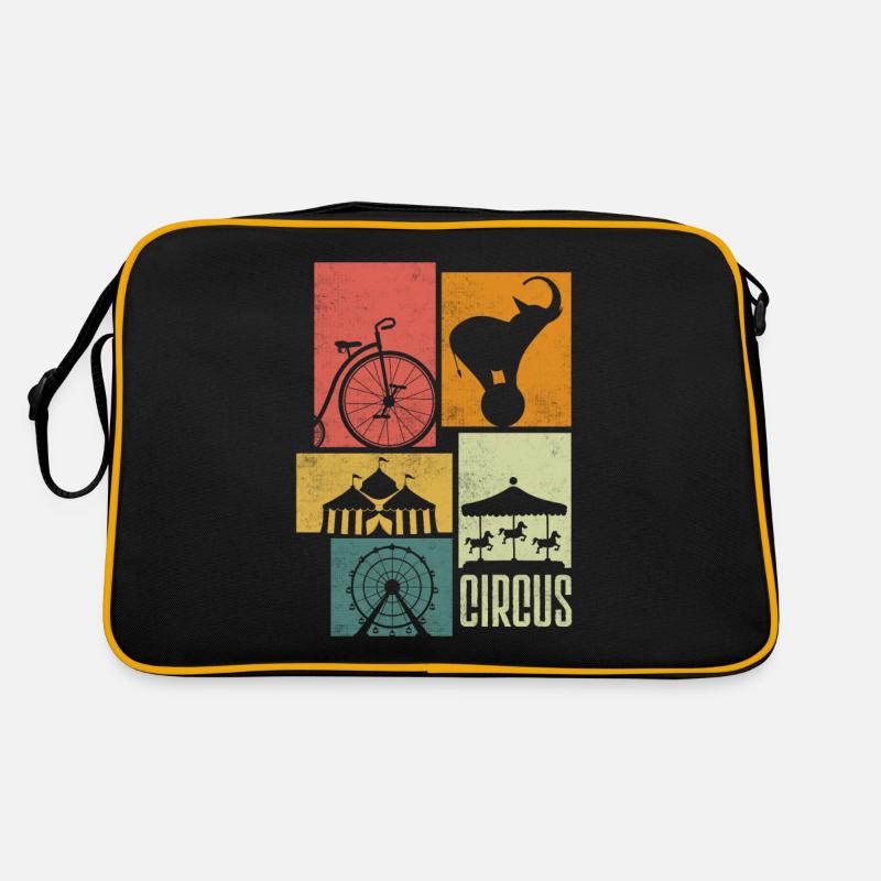 Circus Performer Silhouettes Retro Bag