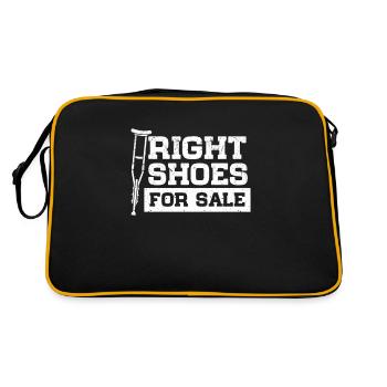 Right Shoes For Sale Amputation Walking Stick - Retro Bag - black/gold - Back