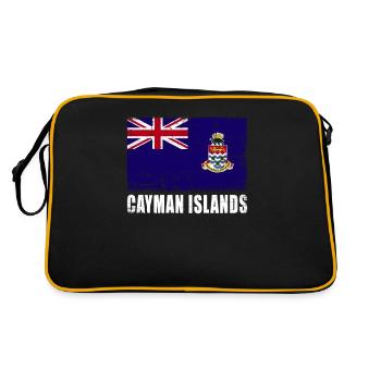 Drapeau des îles Caïmans - Sac Retro - noir/or - Dos