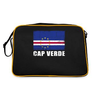 Cape Verde Flag Grunge Cape Verde Flag - Retro Bag - black/gold - Back