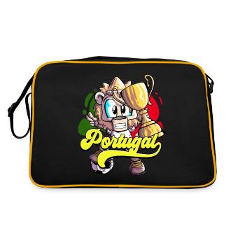 Portugal Football - Sac Retro - noir/or - Dos