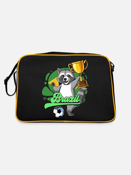Brazil Football - Retro Bag - black/gold - Back