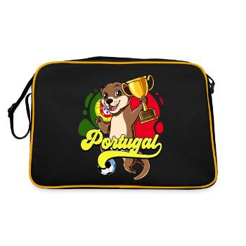 Portugal Football - Sac Retro - noir/or - Dos