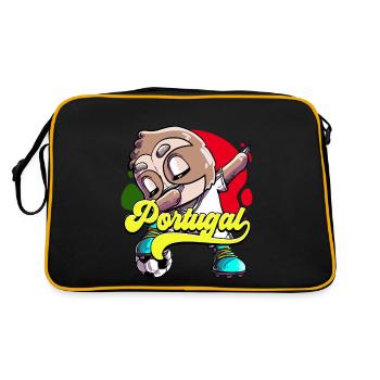 Portugal Football - Sac Retro - noir/or - Dos