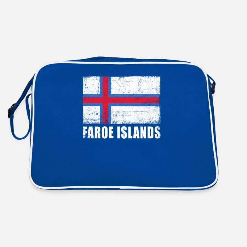 Drapeau des îles Féroé Grunge Drapeau des îles Féroé Sac Retro