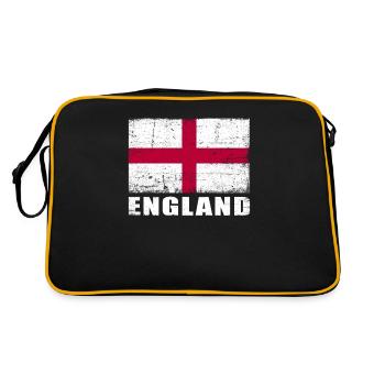 Angleterre Drapeau Grunge Angleterre Drapeau - Sac Retro - noir/or - Dos