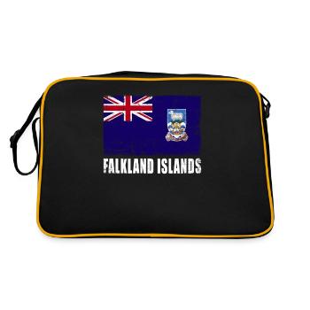 Drapeau des îles Falkland - Sac Retro - noir/or - Dos