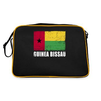 Guinée Bissau Drapeau Grunge Guinée Bissau Drapeau - Sac Retro - noir/or - Dos