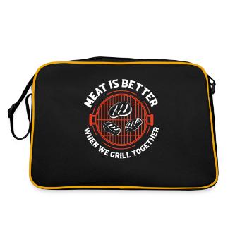 Humour humoristique pour barbecue Grillmaster - Sac Retro - noir/or - Dos