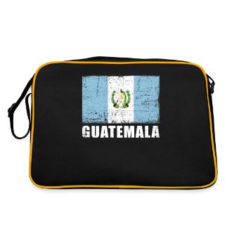 Guatemala Flag Grunge Guatemala Flag - Retro Bag - black/gold - Back