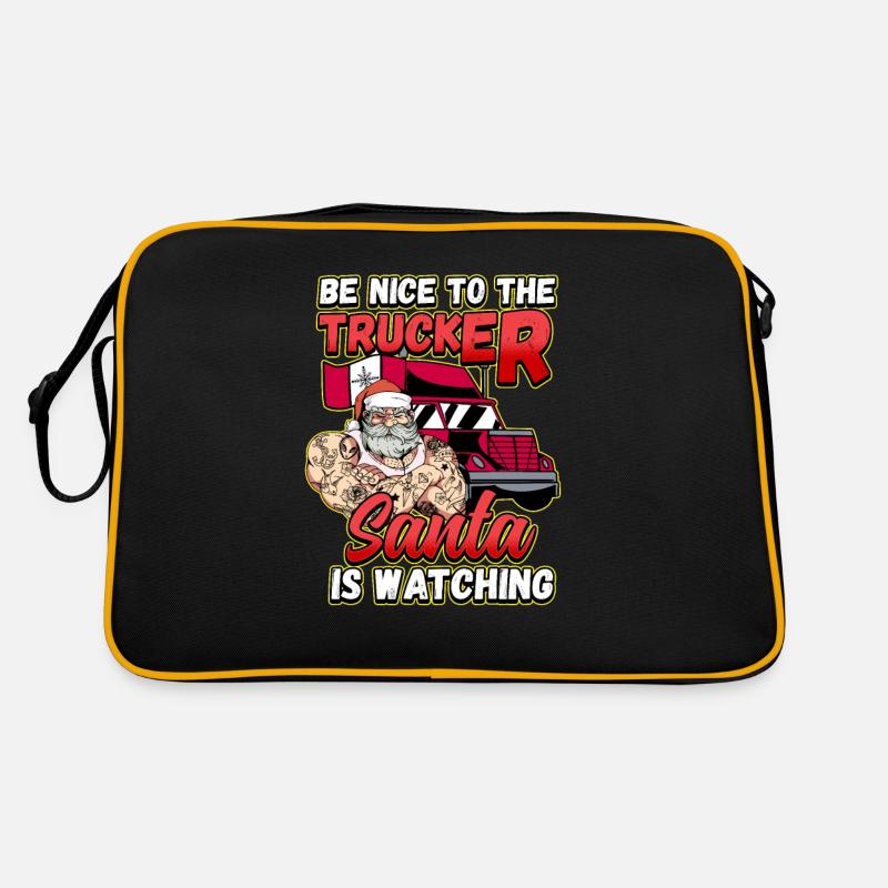 Conception de Noël de Noël pour un chauffeur de camion Sac Retro