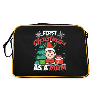 Grossesse Maman Pour Être Noël Design pour un Noël - Sac Retro - noir/or - Dos