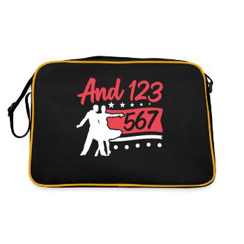 Danseur de salsa Danse latine et 123 567 Salsa - Sac Retro - noir/or - Dos