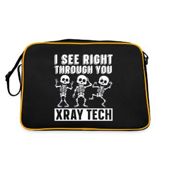 X-ray Technician Radiology Hospital Gift - Retro Bag - black/gold - Back