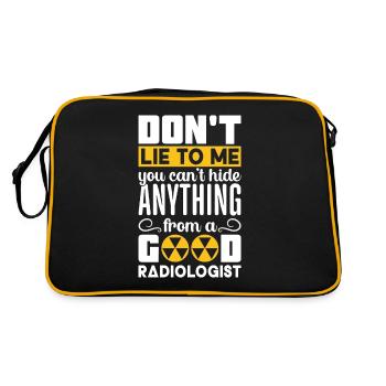 Radiology X-ray Technician Hospital Röntgen - Retro Bag - black/gold - Back