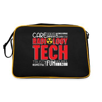 X-ray Technician Hospital Radiology Gift - Retro Bag - black/gold - Back
