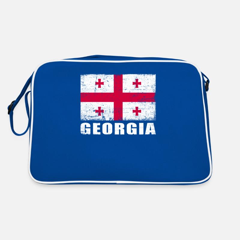 Georgia Flag Grunge Georgia Flag Retro Bag